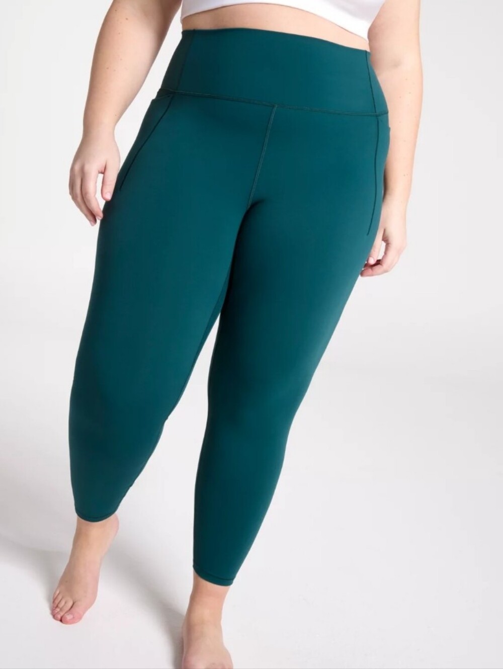 NWT Calia Inspire High Rise 7/8 Leggings Sea Green Teal Lycra Yoga Athletic XXL